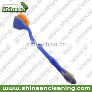 S05.041PP ,TPR soft bristle brush/cleaning brush with plastic handle/car brush for wheel cleaning