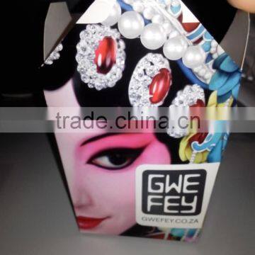 chinese beauty face take out food box