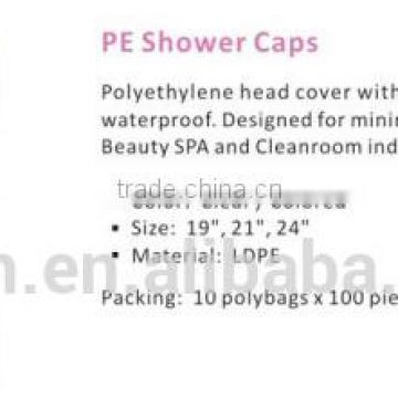 PE shower caps