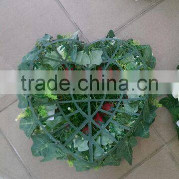 40*38cm Real Touch Silk Cloth Artificial Flower Wall Wedding Backdrop Decoration photo-5