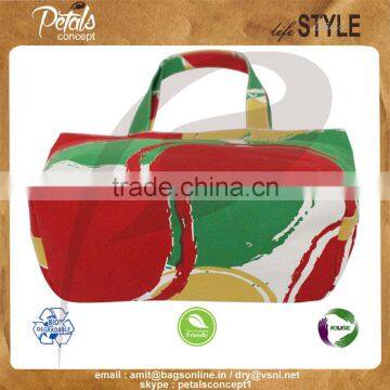 12 OZ Natural Canvas Tote Bag With Inside Lining & With Inside & Outside Pocket photo-4