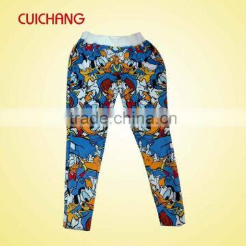 men pants, sport pants, polyester pants, full print pants, wholesale polyester heat transfer new design sweatpants WYK-004