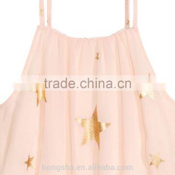 2016 Children Little Girls Chiffon Star Maxi Dress HSD8072 photo-3