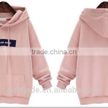 2017 New Style Round Neck Long Sleeve Plain Women Sweater Pullover Hoodies photo-6