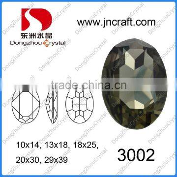 Factory Price DZ-3002 Decorative Lead Free Oval Light Siam Crystal Stone for Garment Accessories photo-5