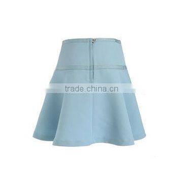 Graceful/elegant Easy Match 100% Cotton Formal Skirts Tops With Flare Hem photo-3