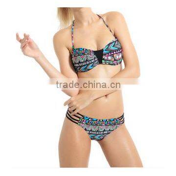 Branded top quality women latest fashion bikini swimwear