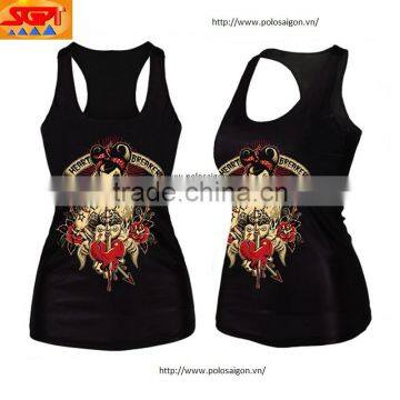 Women Tank Top 3d Printing, 100% Polyester photo-2