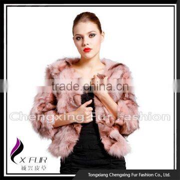 CX-G-A-121E Genuine Fox Fur Fashion Women Winter Jacket photo-6