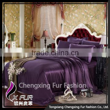 CXBT79 professional and comfortable made bridal bed cover/silk bed cover