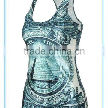 Women Tank Top Stringer Tank Top Sublimation Printing photo-2
