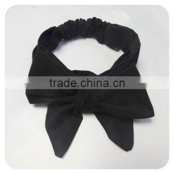 2017 New Fashion Cotton Knot Messy Bow Baby Girls Headband photo-2