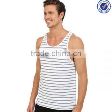 Cotton Fabric Custom Mens Tank Top Printing photo-2