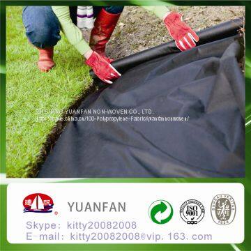 BSCI PASS--[ Factory Supply ] PP Spunbond Nonwoven Agriculture Black Ground Mulch Film/Cover