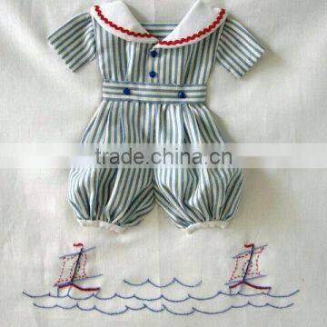 New Design Baby Girls Striped Short Sleeve Summer Dress photo-2