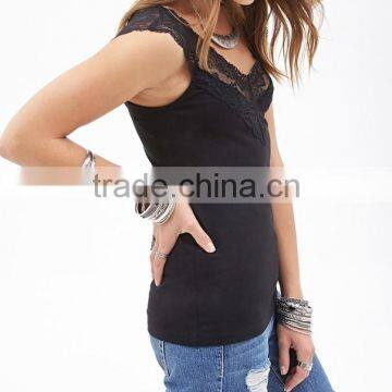 Design Your Own Sexy Lace Tank Top Women Camisole photo-4