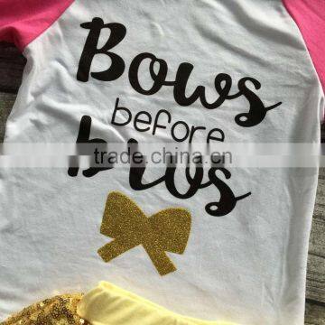 Baby Girls Fall Clothes Baby Girls Boutique Clothing Girls Top With Akirts Sets With Mathicn Necklace and Headband photo-5