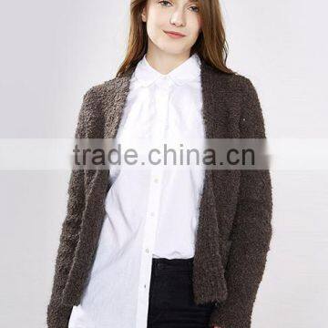 2017 Latest European Style Ladies Handmade Knitting Sweater Cardigan for Wholesale photo-3