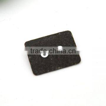 Black PU Leather Sew on Patches Labels With Matt Black Metal Plates Manhood Clothing Label for Jeans/jacket PLB-003 photo-2