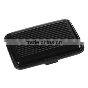 Wholesale Rectangle Black Stripe Pattern Aluminum Card Holder