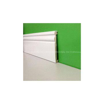 10cm wide PS Foam Hot Selling Home Waterproof White Plastic Skirting Board