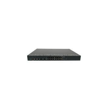 Fast Ethernet POE switch Management GL-2016SMP 16FE ports 2 gigabit optical/electrical ports