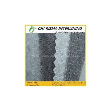 Soft and Full Hand Feeling Non Woven Fusible Interlining 1840