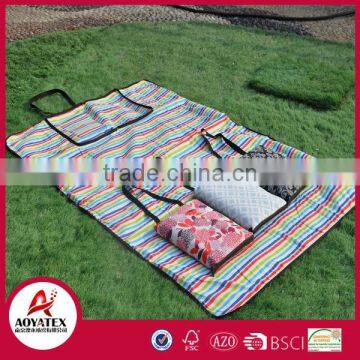New design high quality waterproof PEVA cotton picnic mat