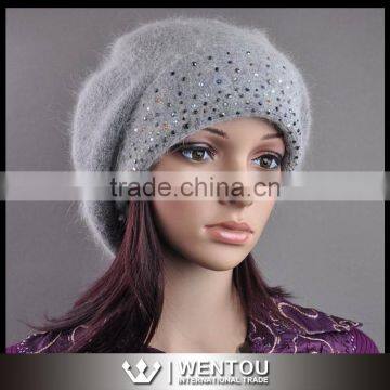 Fashion Women Rabbit Fur Knit Caps