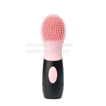 Pink CNV Electric Ultrasonic Face Cleansing Facial Brush Silicone Facial Brush, Cleanser and Massager