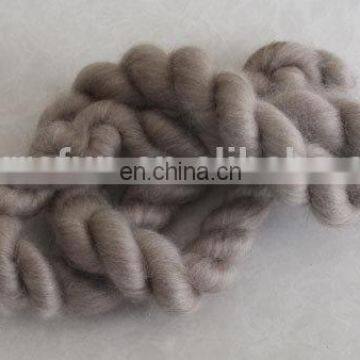 Dehaired and Combed Mongolian Cashmere Tops Brown 16.5mic/44mm photo-4