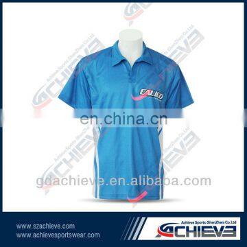 custom design sublimated race polo shirt team race wear