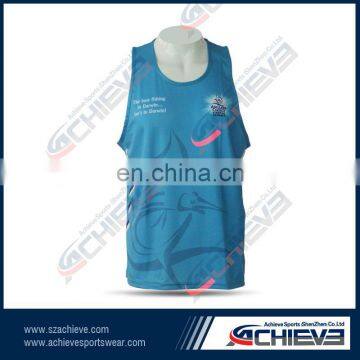 High quality Women vest Custom running singlets
