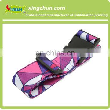 Customized Logo Travel Luggage Strap with buckle for Suitcase Promotion