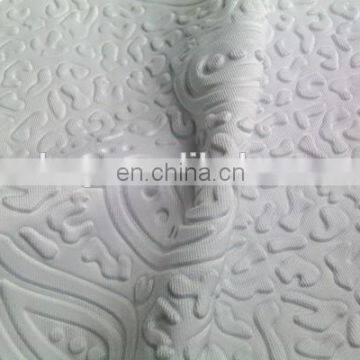Winfar Textile White Color 75D Poly DTY Spandex Embossed 3D Scuba Knit Fabric photo-6