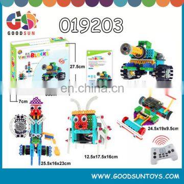 EN71 educational kids R/C cheap building blocks LOW MOQ abs plastic blocks