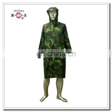 XXXL cheap heavy rubber long raincoats for Russia