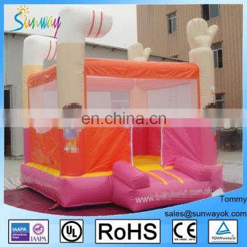 Pink Theme Small Inflatable Indoor Bouncer