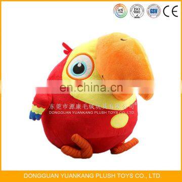 Cartoon cute love birds stuffed plush bird parrot toys