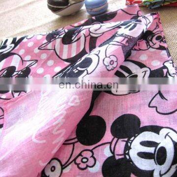 Double printing screen printing cotton soft bandana