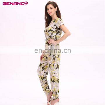 Manufacturer Guangzhou Custom Printing One Piece Ladies Jumpsuit For Woman photo-3