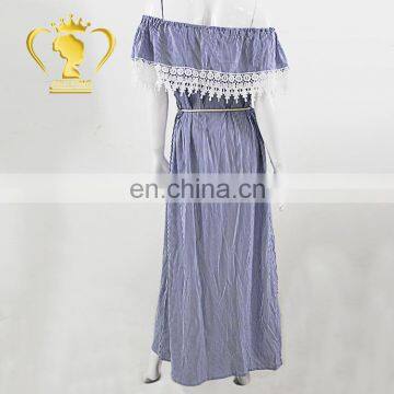 Hot Selling Wholesale African Lace Mommy and me Maxi Dress Styles Women Dresses photo-2