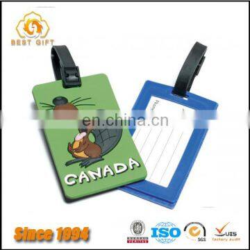 Creative promotional dongguan manufacturer custom luggage tag