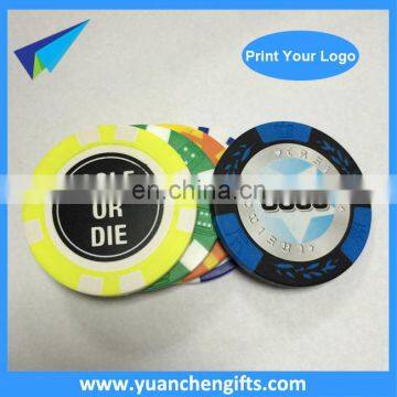 Bulk Sale Plastic ABS Casino Chips / Poker Chips with Different Color