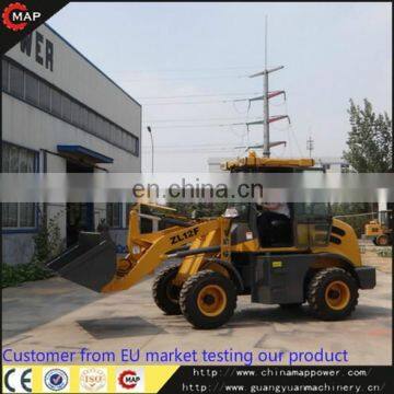 Light construction machinery 1.2ton ZL12 CE mini shovel used wheel Loader