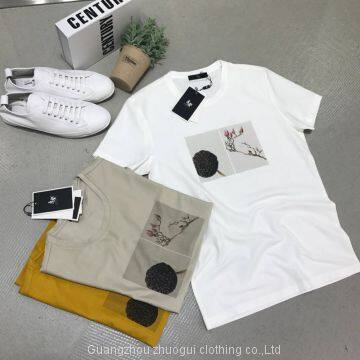 Men’s fashion design new style T-shirt clothing from factory2019 fashion style sink cotton T-shirt