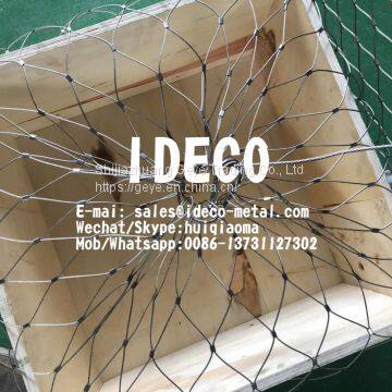 SS316 Drop Safe Wire Cable Nets for Falling Accident Prevention in Drilling Works