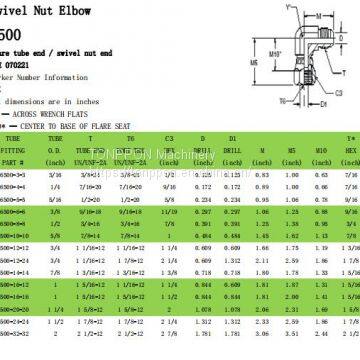 swivel nut elbow6500