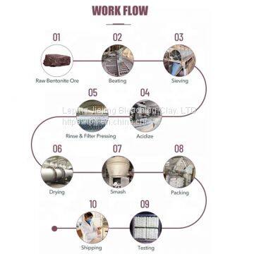 High Quality Fast Filtration Acid Activated Bleaching Earth for Lube/ Lubricant Oil / Used Oil photo-3