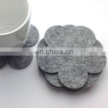 Red Color Eco Friendly Logo for Coasters Round Felt Coaster photo-2